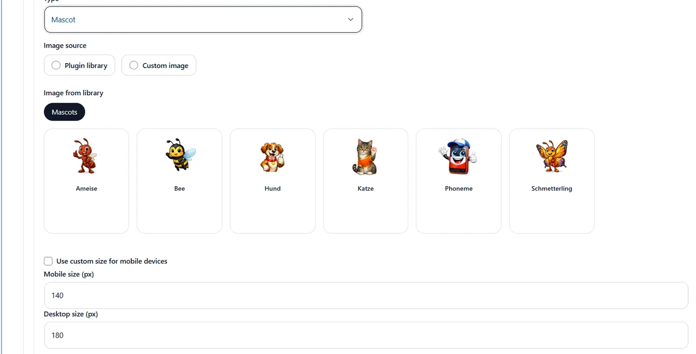 WebWerk Stickers & Overlays Pro – Maskottchen-Bibliothek mit Tierfiguren
